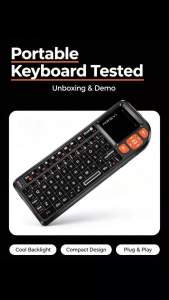 MRSVI Mini Bluetooth Keyboard A8 PLUSBacklit 2.4GHz Wireless Keyboard with Touchpad for Android TV BoxMacLaptopWindows