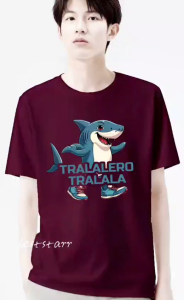 KAOS ATASAN PRIA TERBARU TRALALERO TRALALA  PREMIUM