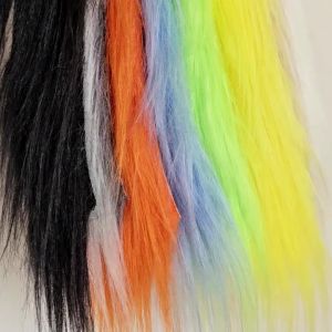 1PC Lông Nhân Tạo Dài Xù Làm Từ Sợi Tổng Hợp Dùng Làm Mồi Câu Cá Hồi Nguyên Liệu Làm Mồi Ruồi Nhiều Màu Sắc