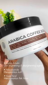 DSAVIOR Arabica Coffee Scrub 100g | Body Scrub untuk Mencerahkan kulit serta mengurani bekas luka
