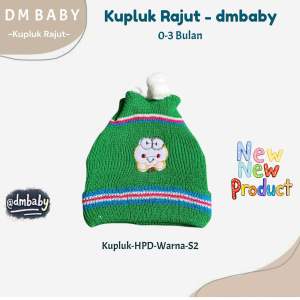 Kupluk Rajut Bayi 0-3 Bulan Bahan Full Rajut Murah Lucu Topi Kupluk Rajut Prempuan Laki-Laki Kupluk HPd-Warna-S2