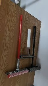 Glass Wiper With Wood Handle Red 20 X 60cm30 X 60Cm