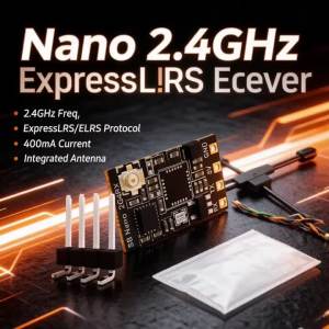 Bộ Thu Tín Hiệu FPV SpeedyBee Nano 2.4GHz / 915MHz ExpressLRS ELRS Dành Cho Máy Bay Không Người Lái Tự Chế Bay Tự Do Tầm Xa Kích Thước Kim Loại 10.4mm*18.4mm