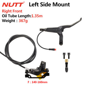 NUTT 4 Piston Electric Scooter Hydraulic Disc Brake Power-off Oil Disk 140 160 180 Rotor For A5-D KUGOO Zero Dualtron Kaabo Mant