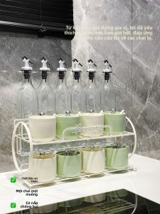 Mr.Snail | High-end Luxury Ceramic Salt Shaker with Spoon Kitchen Set