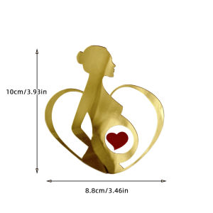 Nghệ Thuật Acrylic Mẹ-To-Be Bánh Quán Quân Cho Bé Tắm Cưới Trang Trí Tiệc Sinh Nhật Phụ Nữ Mang Thai Thiên Thần Thiết Kế