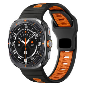 SIlicone Strap for Samsung Galaxy Watch Ultra 47mm(2025)Dual-Color Trendy Design Sport Band Men Women Samsung Smartwatch Replacement Wristband