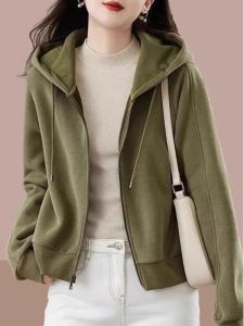 Thick Fleece Hooded Cardigan