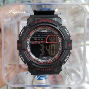 [water proff] Jan tangan pria lasika model sporty digital || free box Exclusive || jam tangan pria/cowok murah  elegan || jam tangan lasika original || jam tangan pria lasika bayar ditempat