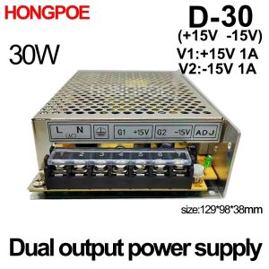 30W Dual Output Power Supply 5V 10V 12V 15V 24V D-30A 30B D-30C +5V -5V +10V -10V +12V -12V +15V -15V +24V -24V AC100-240V SMPS