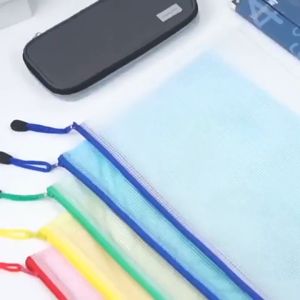 Zip Bag Organizer Mesh Zipper Pouch File Folder With A4/A5/A3/B4/B5 Size