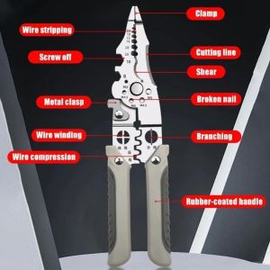 Ten functions in one wire stripper pliers crimping tool wire cutter Very practical multi toolnow