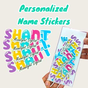 Personalized Name Sticker 20 pcs