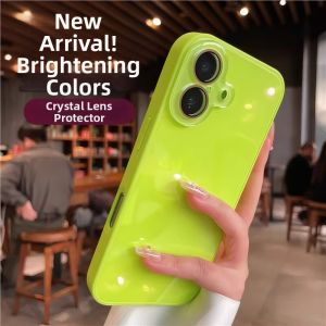 FENGNABAO | Fluorescent Green iPhone Case With Full Camera Protection Unique Design
