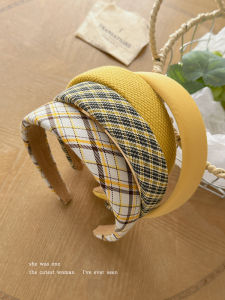 Mũ Lưỡi Trai Kẻ Caro Màu Vàng Sữa Ngọt Ngào Cho Nữ Mũ Lưỡi Trai Bọt Biển Rửa Mặt Mũ Lưỡi Trai Mùa Hè Mới 2025 Mũ Lưỡi Trai Thời Trang