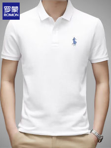 Áo Thun Polo Cotton Nguyên Chất Tay Ngắn Mùa Hè Mới Cao Cấp Dành Cho Nam Màu Trắng Cổ Polo Thương Hiệu Quốc Tế Thương Hiệu Thương Mại