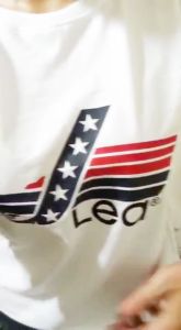 Kaos Pendek Distro Pria Wanita Dewasa Lea Putih M L XL XXL