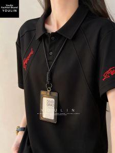 YOULIN | American Street Style Embroidered Splicing T-Shirt Polo