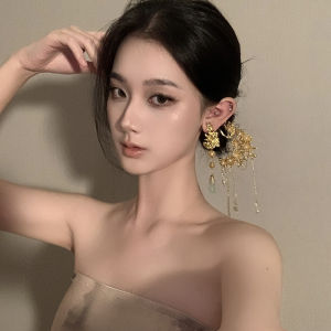 New Chinese Zen Style Hairpin Set with Plum Blossom Tassel for Women High-End Feeling Suitable for Qipao Hair Updo Accessories