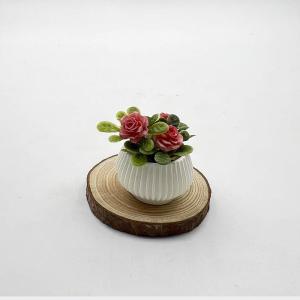 JETTING | **New Sale 1Pcs Doll House Living Room Scene Decoration Mini Rose Plant Potted Plants Model Miniature Landscape Handicrafts