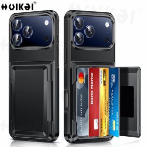 Wallet Case For iPhone 17 Pro Max 17 iPhone 16 Pro Max Protective Credit ID Card Holder Heavy Duty Protection Shockproof Cover