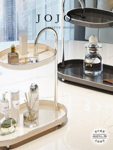 Mr. Grocerys Desktop Makeup Organizer Rack Bedroom Storage Solution Right Side Cosmetic Storage Shelf Family Organization