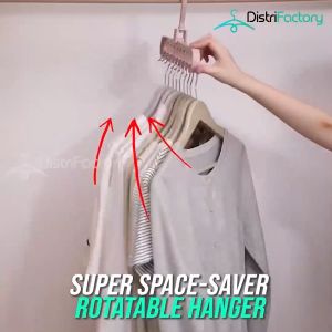 Space-Saver Nine Holes Rotating Hanger Magic Multi-function Folding Clothes Hanger Drying Space saving