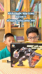 Đồ chơi lắp ráp Robot chiến binh tương lai Sense - Cỡ lớn 680 mảnh ghép xoay 360 độ