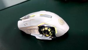 เมาส์ไร้สาย เมาส์เกมมิ่ง บลูทูธ&2.4G  wireless mouse  เสียงปุ่มเงียบ เมาส์เมาส์บลูทูธ แบบชาร์จไฟ พร้อมไฟRGB ส่งจากไทย