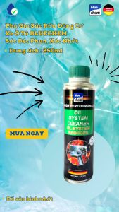 Phụ Gia Súc Rửa Động Cơ Xe Ô Tô BLUECHEM Súc Nhớt - Oil System Cleaner - 250ml