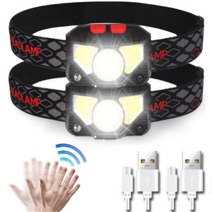 XPG+COB LED Headlamp USB Rechargeable Head Torch Head Flashlight Waterproof Head Torch Outdoor Camping Fishing Headlight