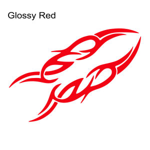 2pcs Modern Fire Flame Stripe Car Hood Sticker Universal Decals for Auto Vehicle Bumper Bonnet Vinyl DIY Decoration Accessories