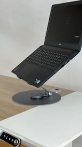Mxtark Laptop Stand Aluminum Computer Lifter Folding Portable Notebook Computer Stand Ergonomic Desktop Laptop Lifter Lifting Heat Dissipation Bracket Non-slip Compatible with 11 to 17.3inches tablet holder adjustable Applicable 11-17.3 inches