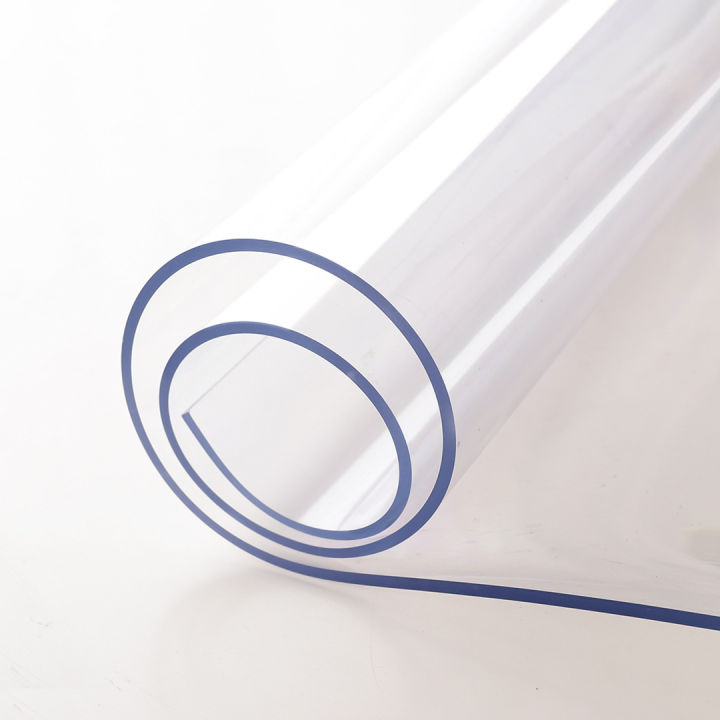 DIY ผ้าปูโต๊ะ ผ้าคลุมโต๊ะ ใสพลาสติกพีวีซี PVC ไม่มีกลิ่น กันน้ำมันกันความร้อน ทนทาน ทำความสะอาดง่าย ผ้าปูโต๊ะอาหาร มีหลายขนาด พร้อมส่ง