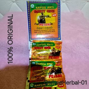 Kapsul Sakit gigi PETANI (Hanger 12)100%Original
