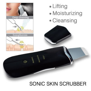 Ultrasonic Skin Scrubber Blackhead Remove Pores Deep Cleaning Peeling Sholve Portable Home Use Skin Care Beauty Device