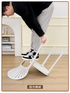 OTA Plastic Shell Chair Dining Chair Outdoor Negotiation Chair Backrest Leisure Chair Club Chair Kerusi Makan Malam 贝壳椅