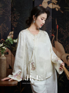 JK＆JS | Áo Sơ Mi Pha Lụa Thiết Kế Elegance