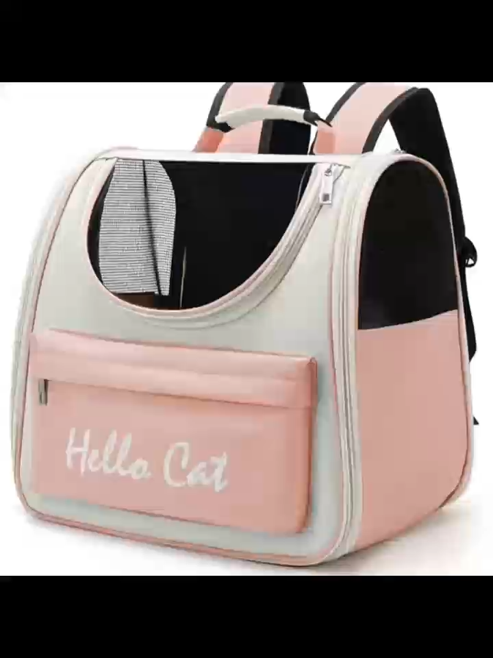 SeeSayes Pet Backpack Carrier Breathable Mesh Cat Dog Travel Bag
