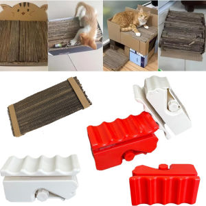 Multi-Functional Handheld Cardboard Cutter - Cat Scratcher Making Tool with Stripping Blade for Recycling & 3D Printing