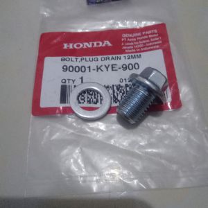 baut tutup oli bawah tap oli bolt plug drain 12mm crf 150L verza 150 megapro new megapro karbu kye cb 150verza original honda plus ring