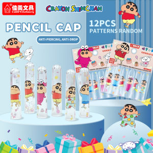 Pencil Cap Crayon Shin-Chan 3D Shape Shockproof and Dirt Proof Creative Student Stationery Supplies Anime Merchandise Gift