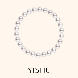 YISHU | Dây Chuyền Hạt Ngọc Trai Trắng Sang Trọng Dây Cao Su