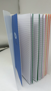 Hodeso Binder Notebook with 10 Colorful Filler Notebooks Inside – 2pcs Each: Blue Green Red Yellow Orange – Lined Pages for School Journal Office Notes – Refillable Stationery Set for Students Teachers Organizing & Writing Tasks