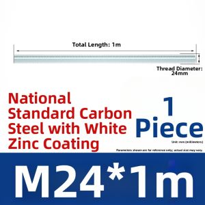 Creaby | Full Tooth Galvanized Threaded Rod 1m