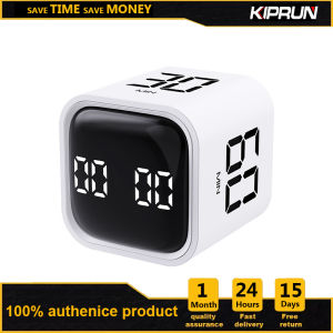Kiprun Cube hẹn giờ hẹn giờ xoay 5/10/30/60 phút và đếm ngược tùy chỉnh hẹn giờ năng suất tạm dừng và tiếp tục im lặng rung và điều chỉnh báo động âm thanh