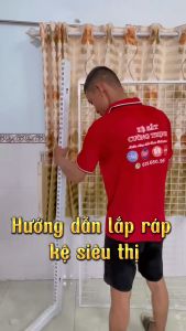 Mâm Kệ Siêu Thị Mâm Trên Rộng 30cm (Bao Gồm Tay Pass + Nẹp Meka)