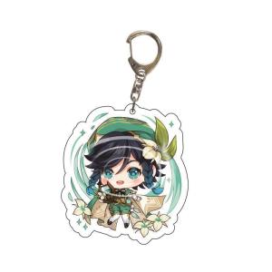 Bandai | Genshin Impact Keychain Traveler Venti Paimon Barbara Diluc Kaeya Lumine Character Project Accessory