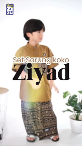 Set Sarung Koko Ziyad Bahan Toyobo Kombinasi Katun Mikro Batik by Little Zizu