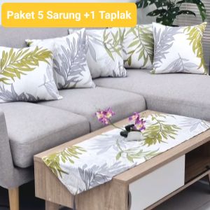 PAKET TAPLAK + SARUNG BANTAL 50X50 - SLT50